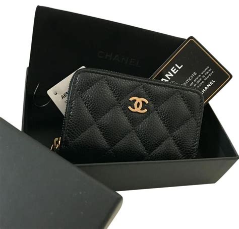 chanel wallet card|chanel small zipper wallet.